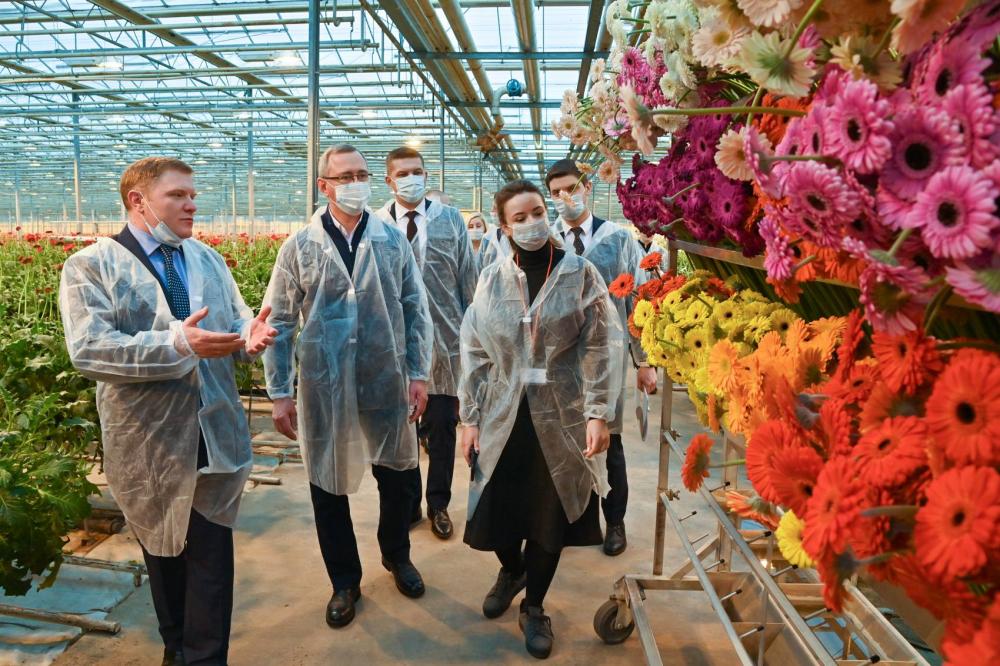 В Калужской области открылось цветочное производство за 2,6 миллиарда рублей