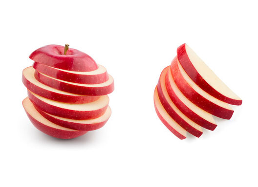 Чистка и нарезка яблок