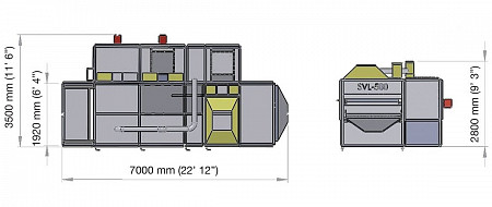 Одноконвейерная печь Sevval SVL-500